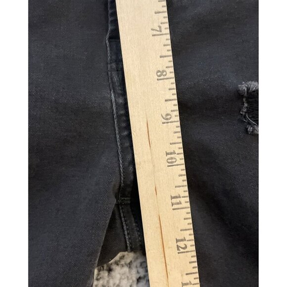 American Eagle Black Mens Next Level Flex Distressed Cutoff Jean Denim Shorts 31 - Picture 4 of 9